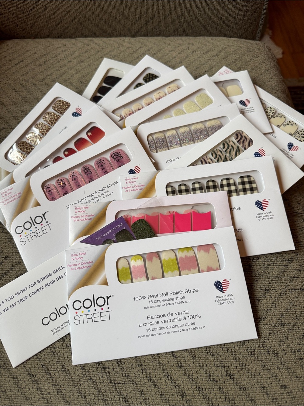 Color Street Mystery Bundle of 15 sets of Nail Strips - NIP Bundle #1